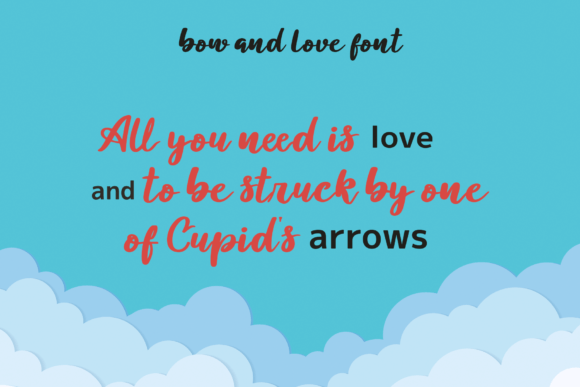 Bow and Love Font - Preview 2