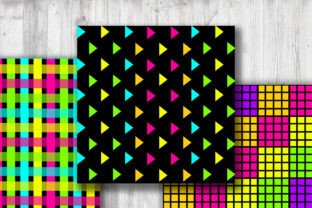 Bright Neon Digital Papers Graphic by Creative Store · Creative Fabrica