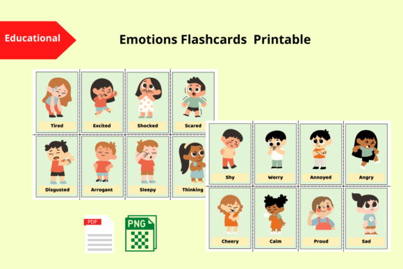 Emotions Flashcards Printable
