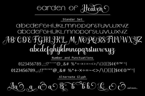Garden of Heaven Font - Preview 2