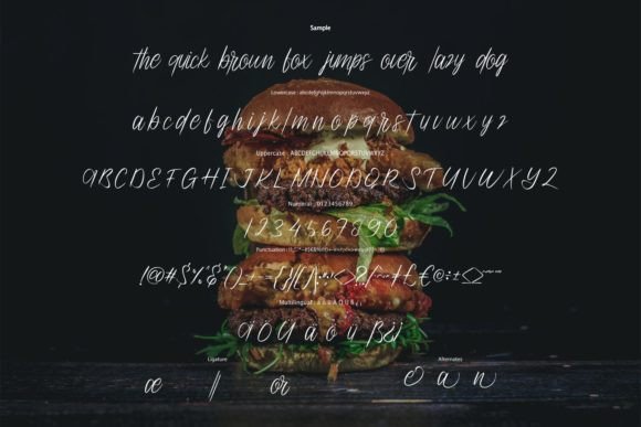 Justoria Font PNG with transparent background - Preview 5