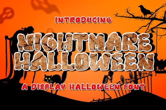 Nightmare Halloween Font: Fun Quirky Display Typeface for Creative Projects