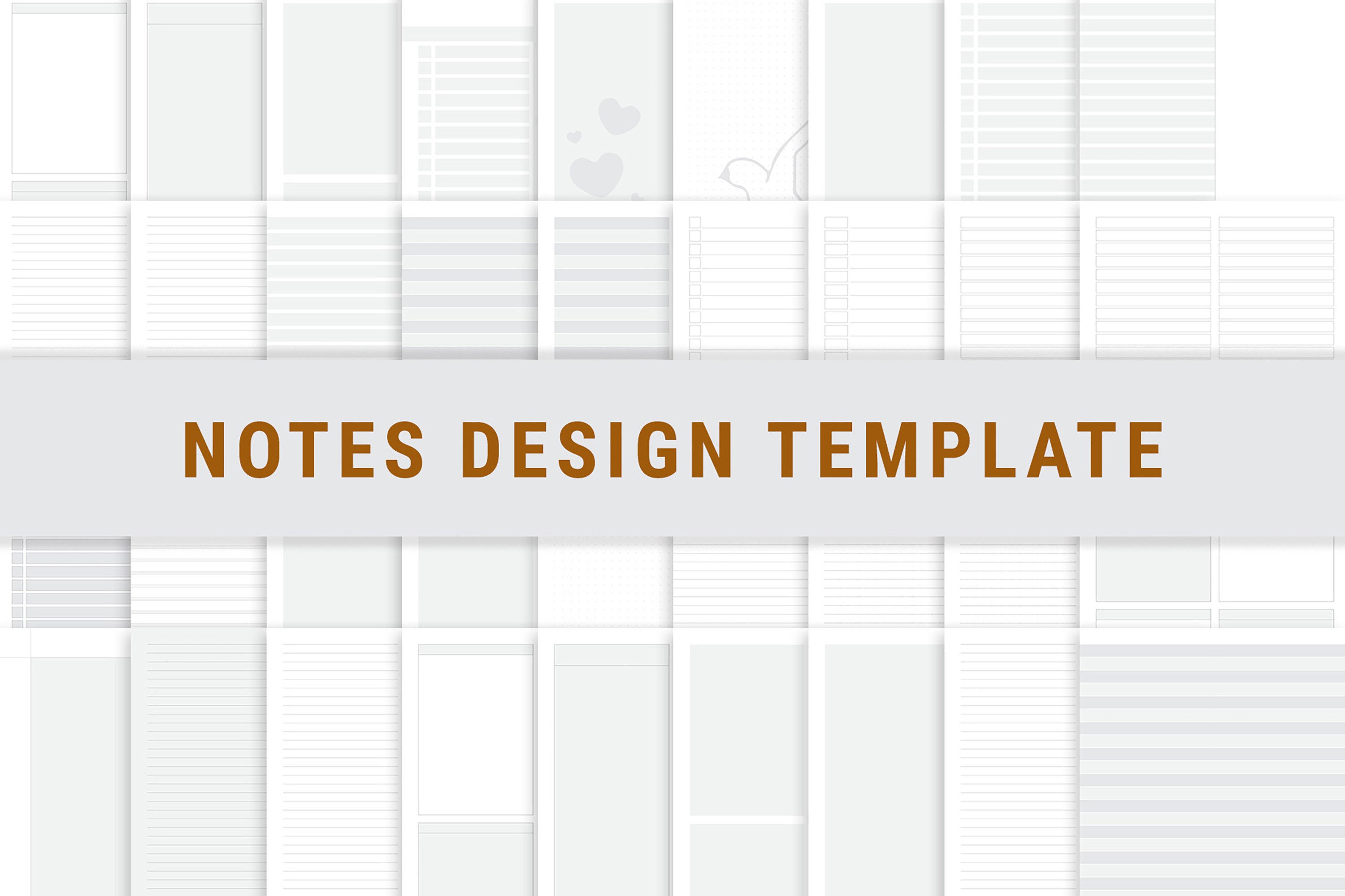 Printable Notes Design Bundle Pack Graphic by mnt-creator · Creative ...