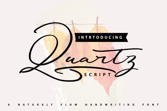Quartz Font Scritti a Mano Font Di Vunira