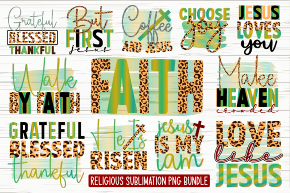 Religious Sublimation Bundle Graphic Crafts By CraftDesignBulk