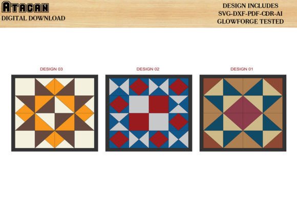 Wood Quilt Block / Laser Quilt Patterns
