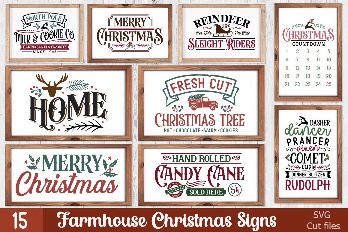 Christmas Farmhouse Making Sign Bundle Graphic by etcify · Creative Fabrica