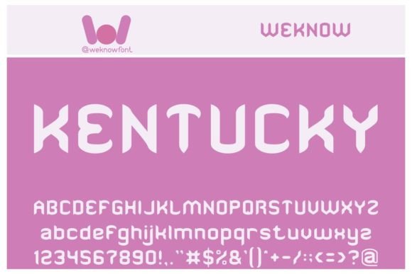 Kediri Font PNG with transparent background - Preview 3