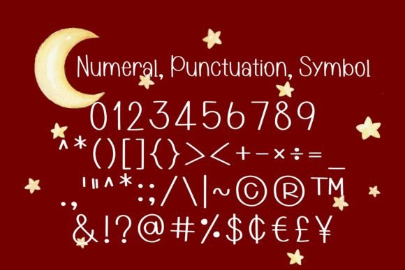 Late Night Font PNG with transparent background - Preview 3
