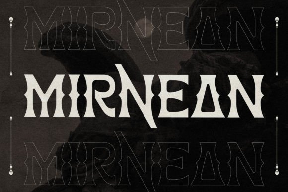 Mirnean Font PNG with transparent background - Preview 3