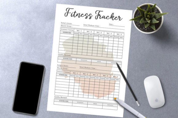 Minimalist Fitness Tracker Printable PDF