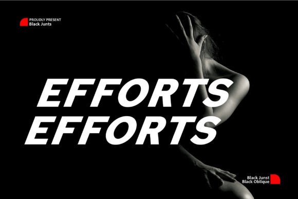 Black Junts Font - Preview 1