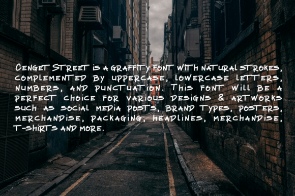 Cenget Street Font - Preview 2