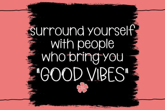 Good Vibes Only Font PNG with transparent background - Preview 1