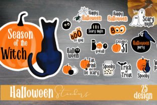 Halloween Sticker Set Graphic by ViktoriaLapshyna · Creative Fabrica