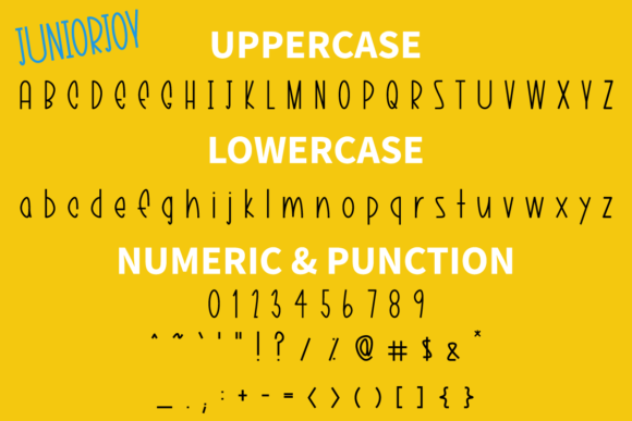 Juniorjoy Font PNG with transparent background - Preview 4