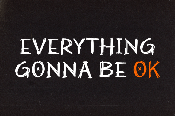 Scratch Note Font PNG with transparent background - Preview 1