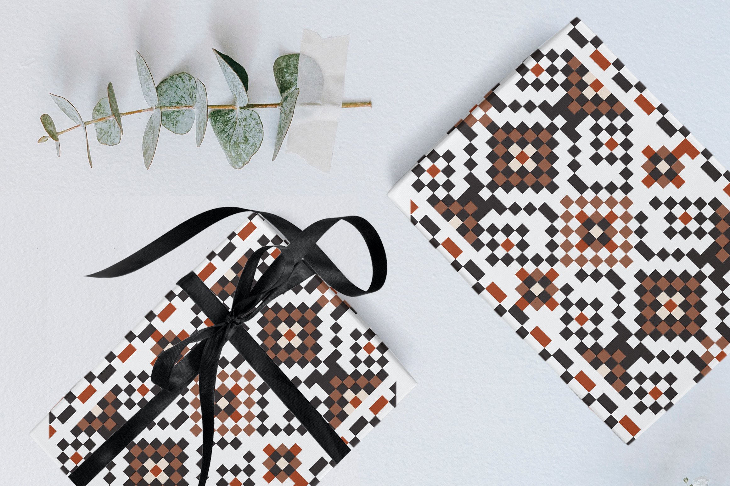 Seamless Knitting Embroidered Pattern