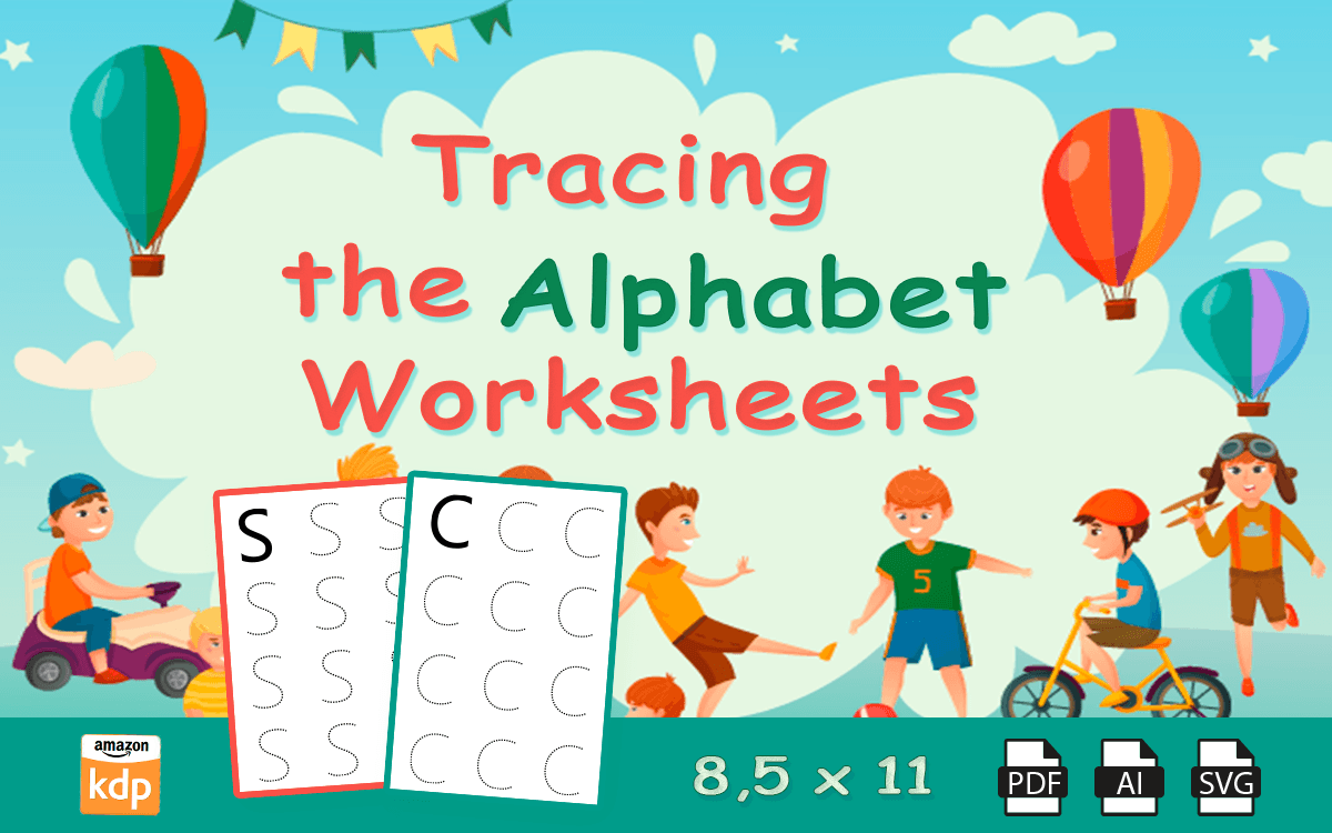 Tracing the Alphabet Worksheets Graphic by LNT design · Creative Fabrica
