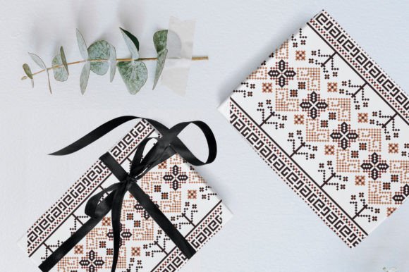 Ukraine Patterned Background