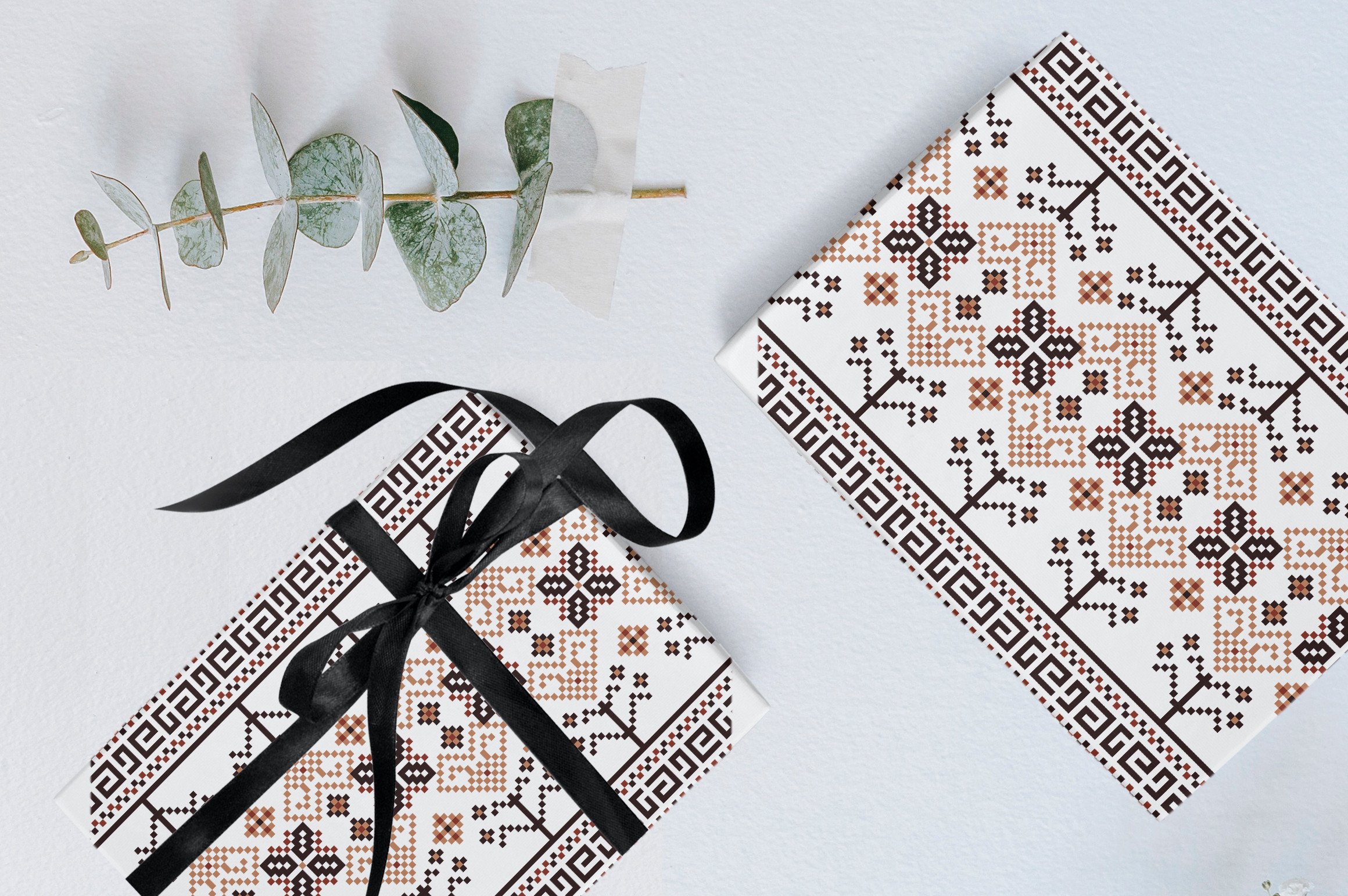 Ukraine Patterned Background