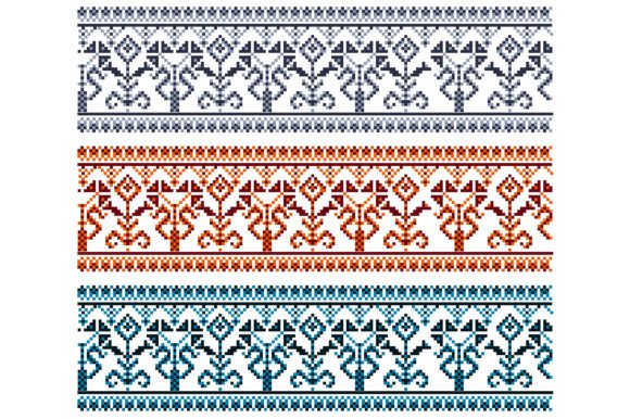 Ukraine Patterned Background