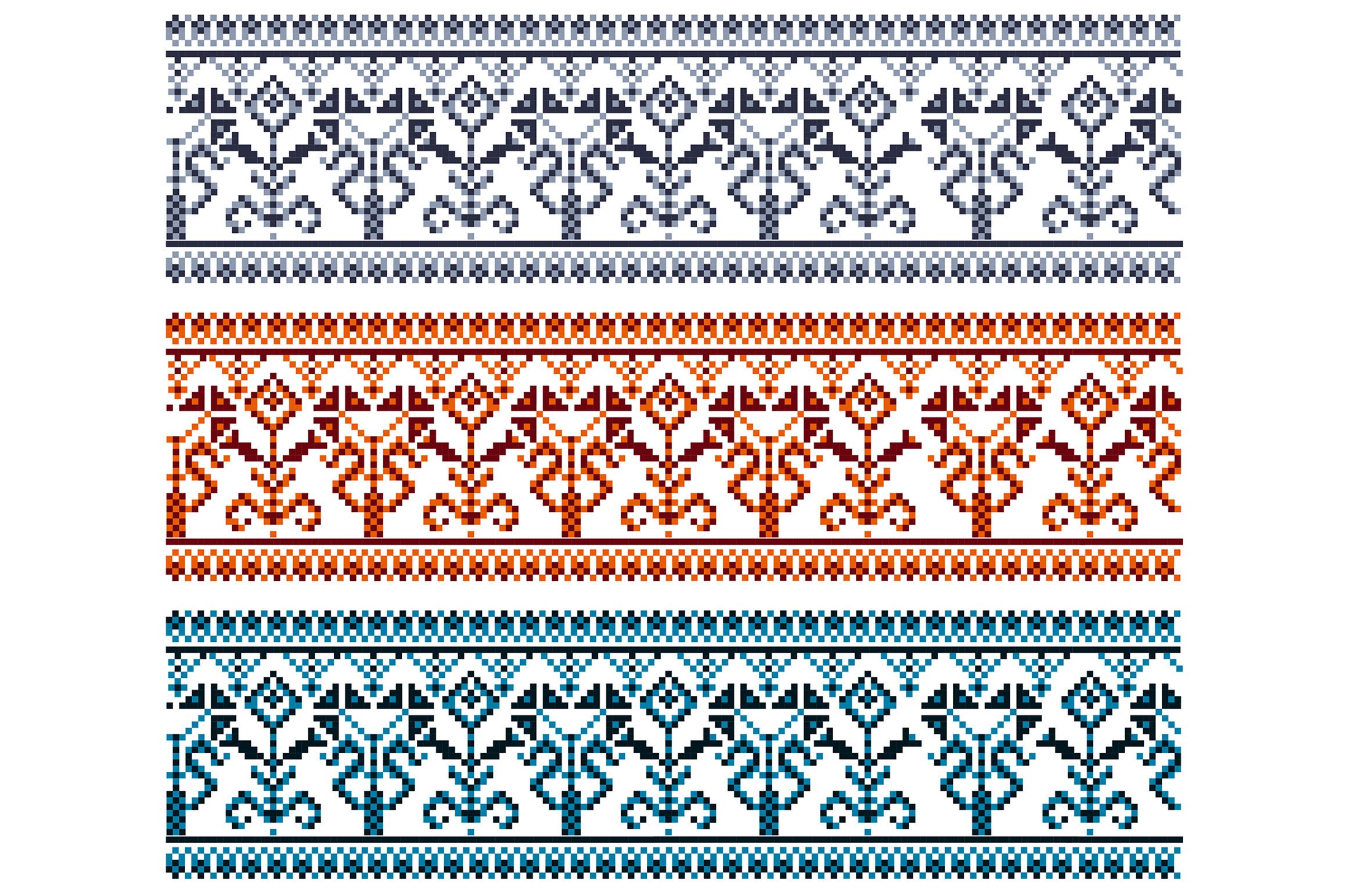 Ukraine Patterned Background