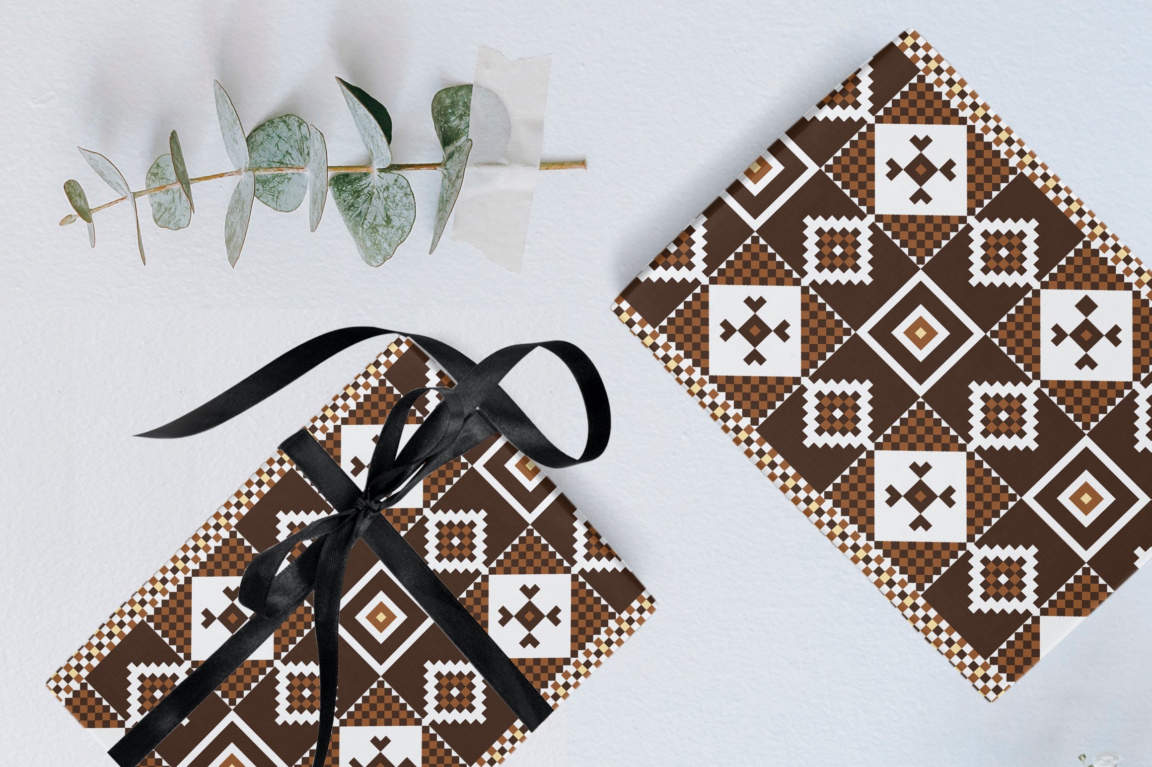 Ukraine Patterned Background