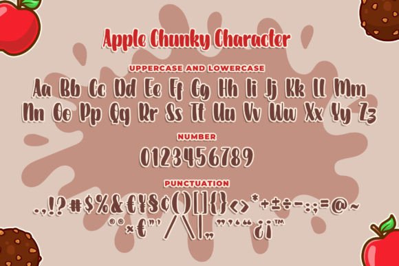 Apple Chunky Font - Preview 4