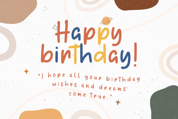 Be Childish Font - Preview 3