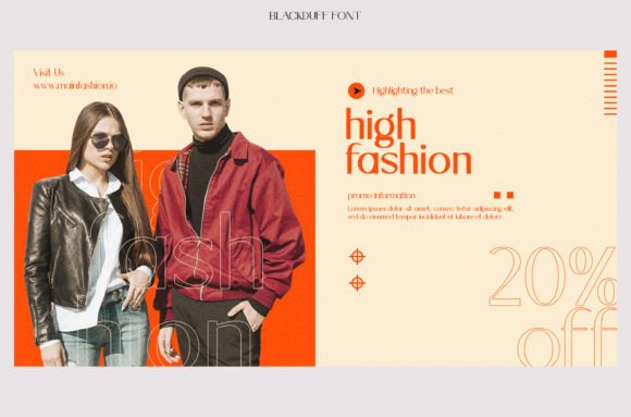 Blackduff Font PNG with transparent background - Preview 4