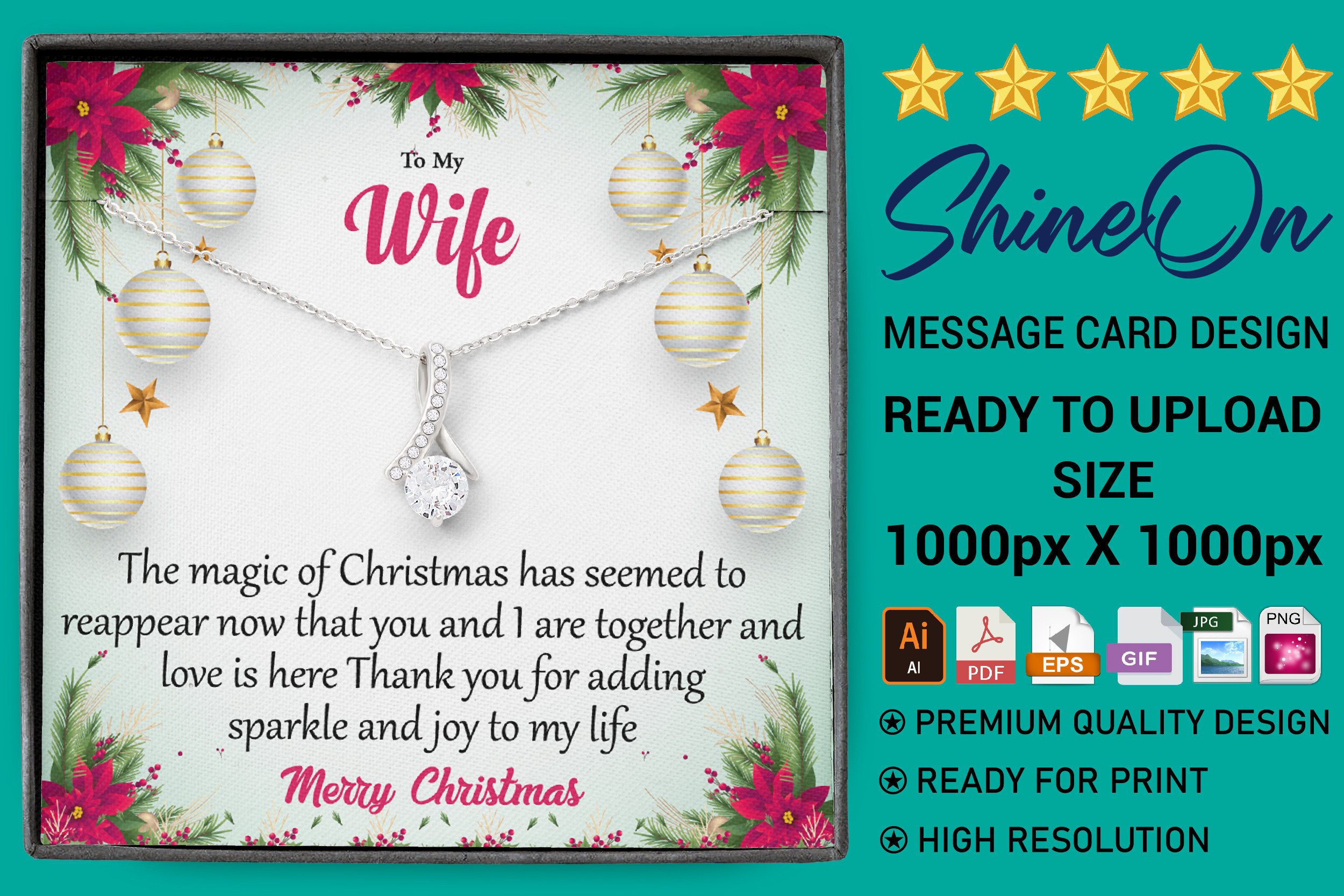 Christmas Day Message Card Design Graphic by Digital Panda · Creative ...