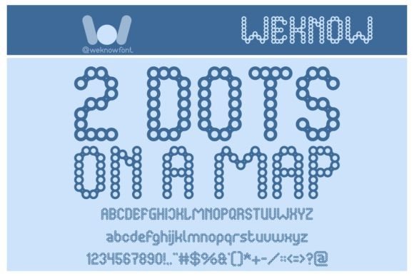 Connect the Dots Font PNG with transparent background - Preview 2