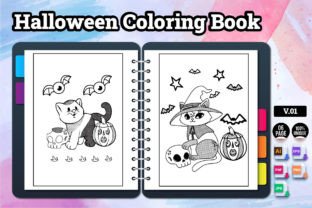 Halloween Coloring Book V.01 Graphic by Rabia Aktar Shohana · Creative ...