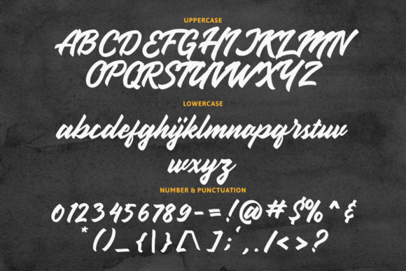 Handbrake Font - Preview 3