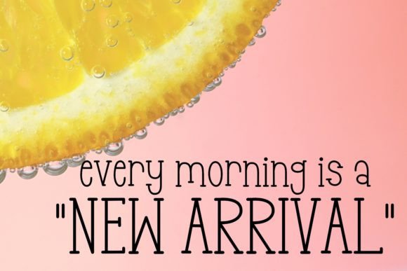 Lemonade Friday Font PNG with transparent background - Preview 1