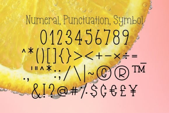 Lemonade Friday Font PNG with transparent background - Preview 3