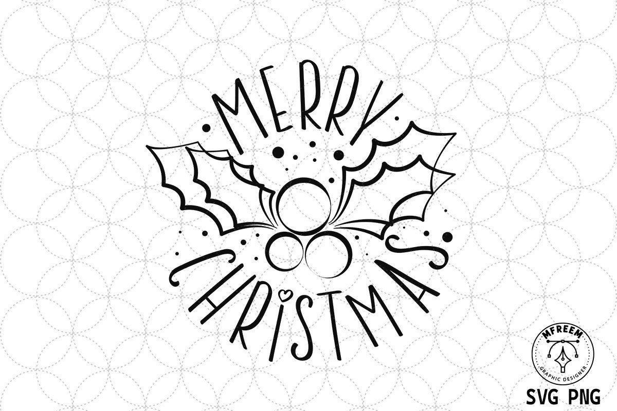 Merry Christmas SVG Sublimation Graphic by mfreem · Creative Fabrica