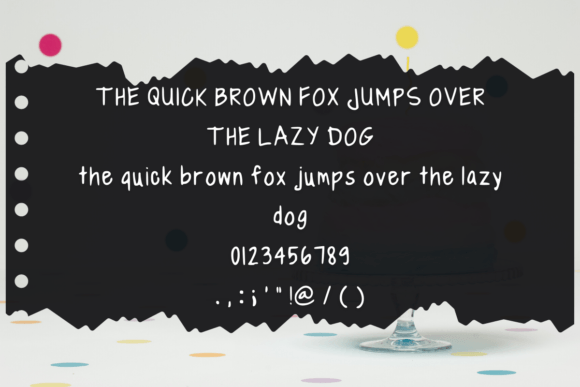 Messy Bubbly Font PNG with transparent background - Preview 1