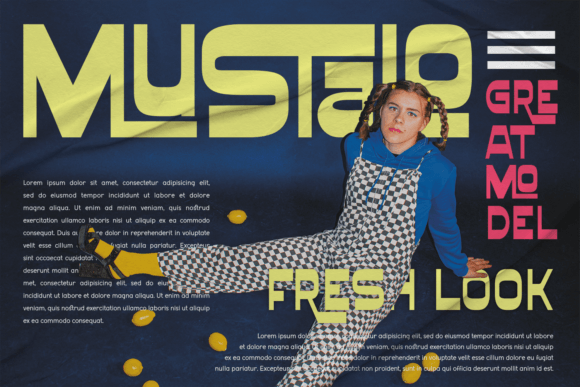 Mostale Font PNG with transparent background - Preview 1