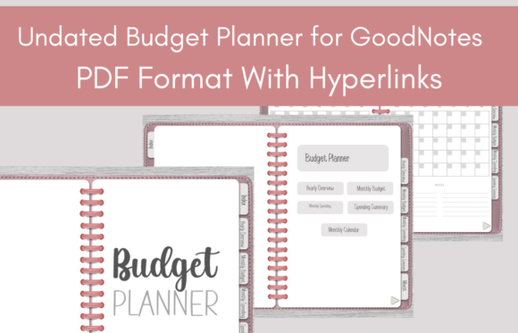 Undated Budget Planner for GoodNotes