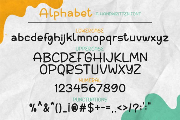 Alphabet Font - Preview 6