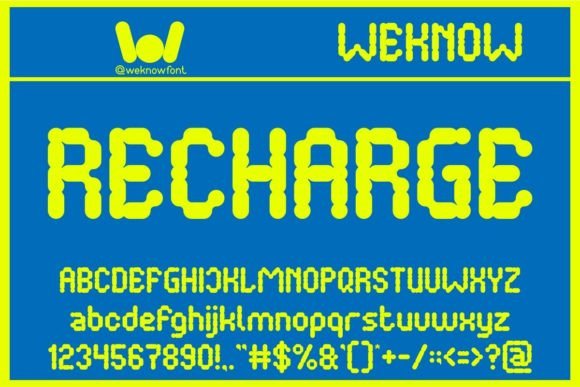Battery Font - Preview 1