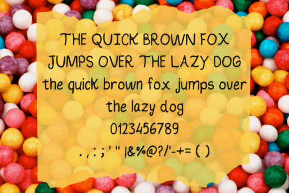 Bubbly Gum Font - Preview 1