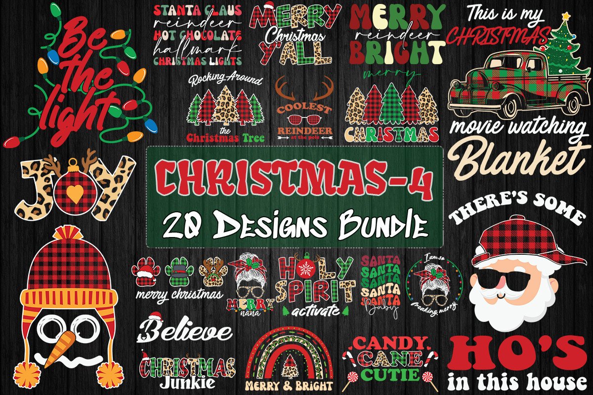 Christmas Bundle SVG 20 Designs Graphic by Pecgine · Creative Fabrica