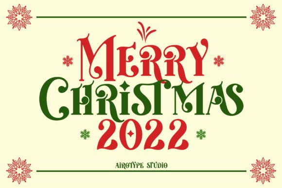 Christmas Moonday Font PNG with transparent background - Preview 1