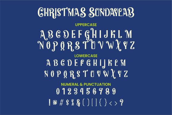 Christmas Sundaylab Font - Preview 1