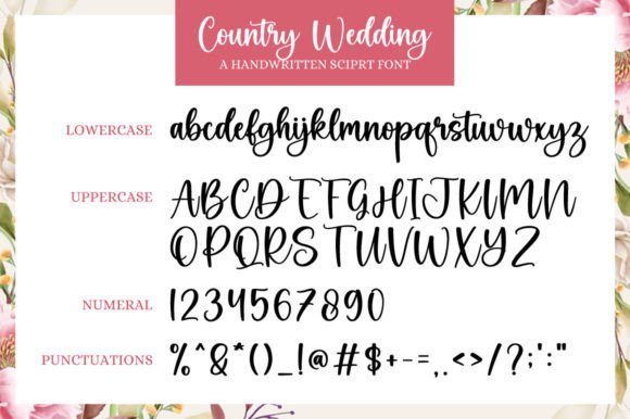 Country Wedding Font - Preview 5