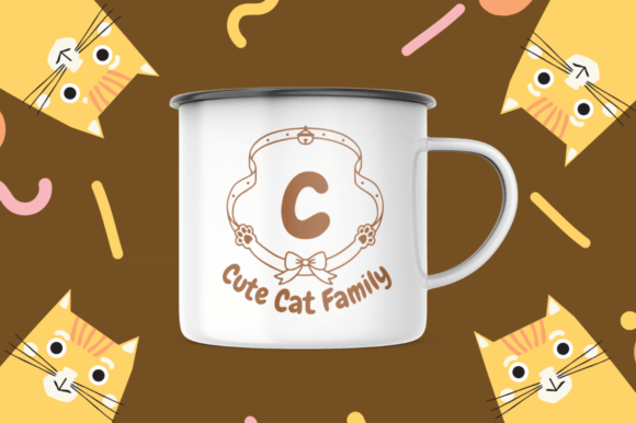 Dolly Cat Monogram Font - Preview 1