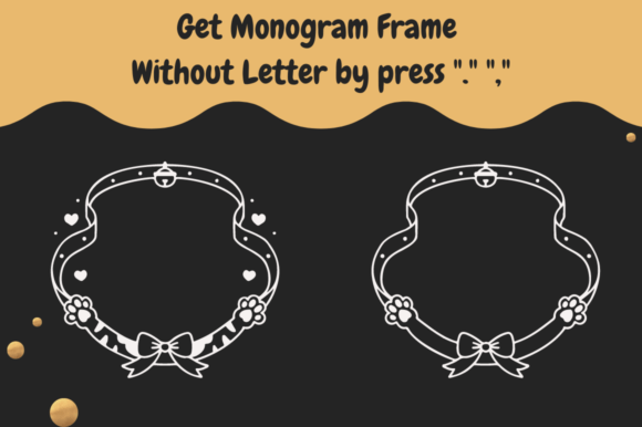 Dolly Cat Monogram Font - Preview 3